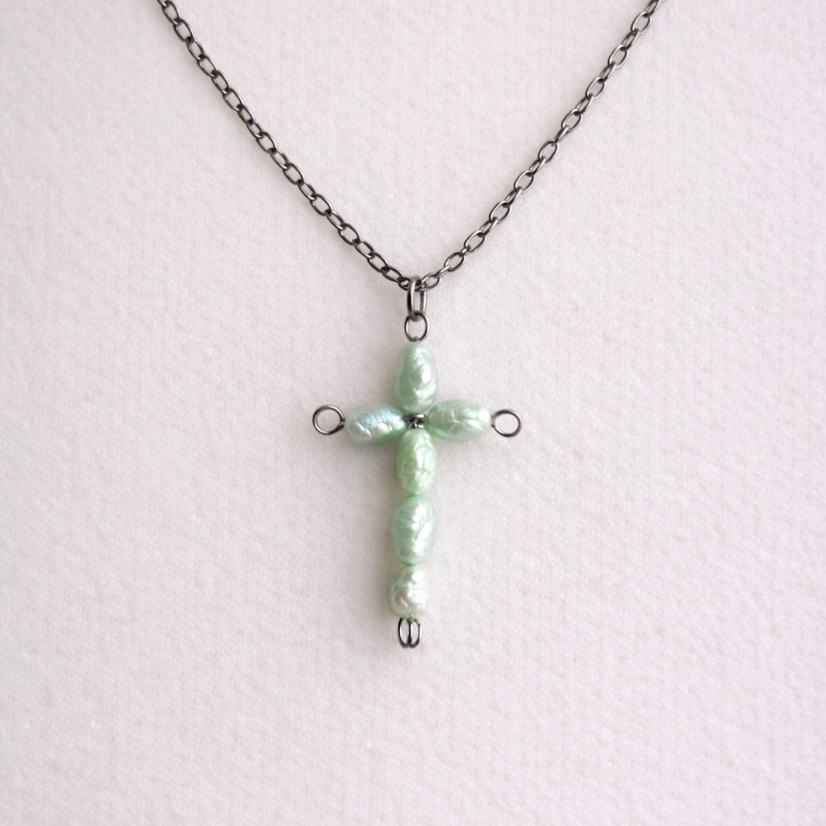 Green Cross Necklace